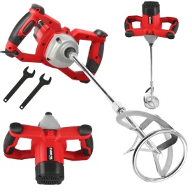 Mixer electric pentru materiale Mar-Pol M51301, 1200W, reglaj variabil al turației, paletă 120 mm, filet M14