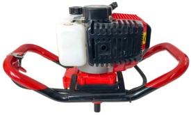 Motoburghiu de pământ pe benzină VERKE 51,7 cc 2,5 CP, foreză pentru găuri în sol la plantări, stâlpi și lucrări de construcții - Img 12