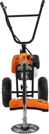 Motocoasă pe roți pe benzină KraftDele KD5188, 5,2 CP, cu cap fir, disc vidia și perie pentru curățarea rosturilor - Img 3