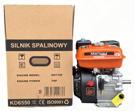 Motor termic pe benzină KraftDele KD6550, 7 CP, 210 cmc, arbore orizontal 19 mm, 4 timpi pentru utilaje și echipamente - Img 10