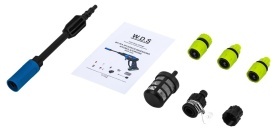 Myjka cu presiune fără fir KraftDele WDS2250, 20V, acumulator 4 Ah, 60 bar, 160 l/h, pentru auto, grădină și curățare exterioară - Img 8