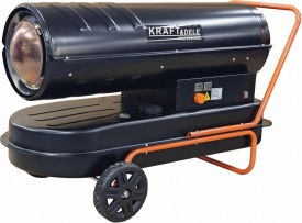 Nagrzewnică olej pe motorină 60 kW KraftDele KD11712 cu termostat și afișaj digital, pentru hale și spații mari