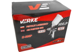 Pistol de vopsit pneumatic HVLP VERKE H-888P, duză 1,5 mm, rezervor 600 ml, pentru lucrări de vopsire precise și uniforme - Img 10