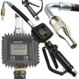 Pistol electronic pentru ulei motor cu contor digital Mar-Pol M66940, debit 1-35 l/min, presiune 0,5-50 bar