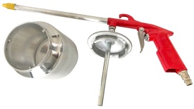 Pistol pneumatic de curățare și întreținere VERKE V81271, cu rezervor 650 ml și duză lungă pentru zone greu accesibile - Img 4