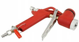 Pistol pneumatic pentru tencuit și zugrăvit VERKE 5L cu cot unghiular, duze 4/6/8 mm și alimentare gravitațională - Img 4