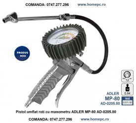 Pistol umflat roti cu manometru ADLER MP-80 AD-0205.80 – Kraft&Dele