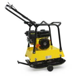 Placă compactoare 120kg MAR-POL M79517 – 6.5 CP, forță centrifugală 18kN, adâncime 35cm, sistem anti-vibrații, roți transport - Img 3