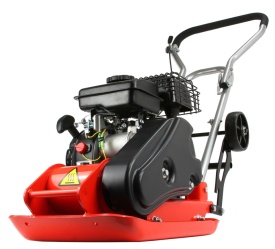 Placă compactoare 48kg MAR-POL MP-60 M79510 – motor OHV, forță 8.2kN, adâncime 20cm, covor cauciuc și roți incluse - Img 2