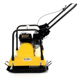 Placă compactoare benzina KraftDele KD1185 – 5CP, 18kN, 90Hz, 450mp/h, 61x45cm, 35cm adâncime, 100kg, motor Robin EY20