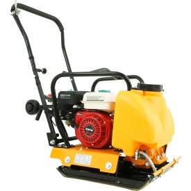 Placă compactoare unidirecțională Verke C80THC, motor 6,5 CP, 78 kg, cu roți transport și rezervor apă - Img 6