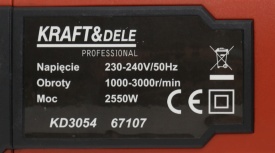 Polizor auto și mașină de polisat KraftDele KD3054, filet M14, reglaj turație 1000-3000 rpm, 2550W - Img 12