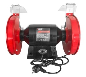Polizor de banc MaxRom 200 mm cu 2 discuri, lampă reglabilă și pornire lină pentru ascuțire și șlefuire în atelier - Img 8