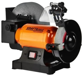Polizor de banc profesional KraftDele KD569, 1800W, pentru ascuțire și șlefuire umedă și uscată