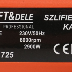Polizor unghiular KraftDele KD1725, 2900 W, disc 230 mm, 6000 rpm, pentru tăiere și șlefuire în metal, beton și piatră - Img 11