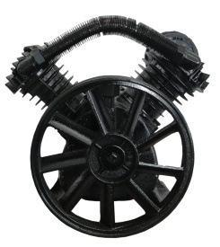 Pompă compresor cu 2 cilindri Mar-Pol HV-2090 M806822, 12,5 bar, 480 l/min, lubrifiere cu ulei, cilindri din fontă - Img 1