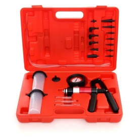 Pompă de vid manuală KraftDele KD10515 cu manometru, furtunuri și adaptoare pentru testare vacuum și aerisire sisteme auto - Img 2