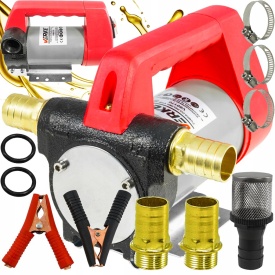 Pompă electrică 12V pentru transfer ulei și motorină, 160W, debit 50 l/min, MaxRom V80170 - Img 1