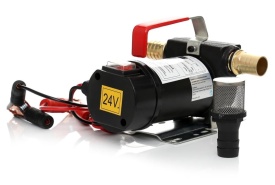 Pompa electrică 24V pentru transfer motorină și ulei KraftDele KD1160, portabilă, cu filtru extern și valvă - Img 7