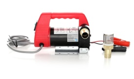 Pompa electrică portabilă 24V pentru transfer motorină, ulei și kerosen KraftDele KD1169, cu filtru extern - Img 6