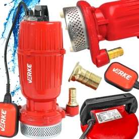 Pompa submersibilă pentru apă murdară VERKE QDX-550F cu plutitor, 1 inch, 0,55 kW, debit 8000 l/h - Img 8