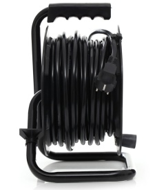 Prelungitor electric cu tambur KraftDele KD4017, 25 m, 4 prize cu împământare, cablu 3 x 2,5 mm² pentru grădină și atelier - Img 2