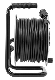 Prelungitor electric pe tambur din oțel 40 m, 4 prize, cablu cupru 3x1,5 mm², protecție termică MaxRom - Img 6
