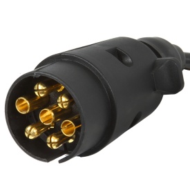 Prelungitor spiral pentru remorcă Mar-Pol 3 m, 7 pini, 12V, cu 2 mufe masculine pentru conexiune sigură - Img 2