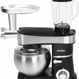 Robot de bucătărie 3 în 1 KraftDele KD4164, bol 6L inox, blender din sticlă 1,5L, mașină de tocat carne, 2200W - Img 2