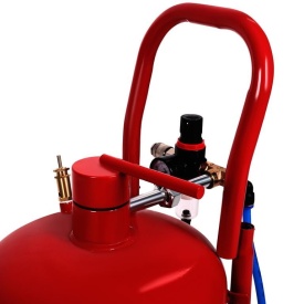 Sablator pneumatic 19L KraftDele KD5879 – aparat de sablare cu furtun și suport mobil - Img 7