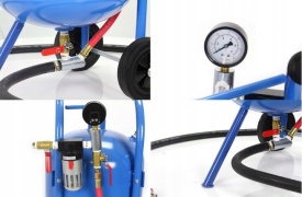 Sablator sifonic Mar-Pol 76L 20 GAL, 4,3-7,5 bar, model M80592R, cu 5 duze și separator de apă - Img 2
