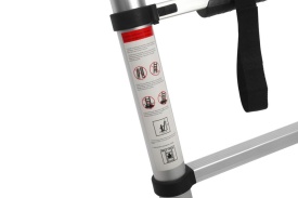Scară aluminiu KraftDele cu 8 trepte, înălțime de lucru 2,6 m, suportă până la 150 kg - Img 9