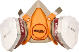 Semimască de protecție pentru vopsire KraftDele KD10030 cu filtre pentru vapori, gaze, praf și aerosoli, mărime L - Img 12