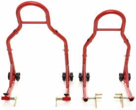 Set 2 standuri moto față și spate KraftDele KD341, suporturi service pentru ridicare și întreținere motocicletă - Img 3
