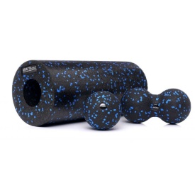 Set 3 in 1 pentru yoga si masaj, Zola, rola, 1 bila single si 1 bila dubla, duritate medie, din spuma B-11902 – Kraft&Dele