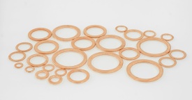 Set 300 șaibe din cupru MaxRom, assortate, dimensiuni 5x9x1 mm - 28x36x2 mm, pentru etanșare și service auto - Img 3