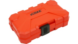 Set biți profesional Verke 42 piese, Torx, imbus și plați, din oțel crom-vanadiu, cu adaptor magnetic și cutie de depozitare - Img 5