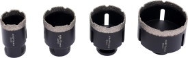 Set carote diamantate KraftDele KD11227, 12 piese, 6-68 mm, cu valiză și adaptor pentru găurire umedă în gresie și ceramică - Img 7