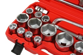 Set chei tubulare hexagonale Mar-Pol 3/4" și 1", 26 piese, 21-65 mm, pentru lucrări mecanice și service greu - Img 4