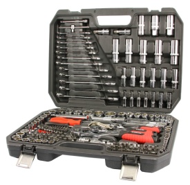 Set chei tubulare și biți Mar-Pol 216 piese CrV, cu clichet 72 dinți, trusă completă pentru atelier și garaj - Img 6