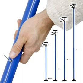 Set de 2 Suporti telescopic 115-290 cm 30Kg pentru montarea panourilor de rigips MXM80075 – Kraft&Dele