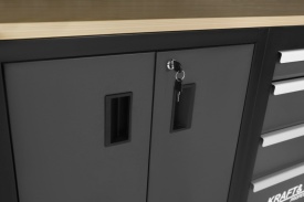Set mobilier atelier profesional KraftDele KD5862 – dulapuri, sertare, panou perforat și banc de lucru - Img 8
