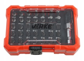 Set profesional biți VERKE 36 piese, 35 biți 25 mm din oțel crom-vanadiu S2 cu adaptor magnetic rapid - Img 6