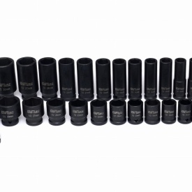 Set profesional de tubulare de impact 1/2 inch KraftDele KD11757, 35 piese scurte și lungi din oțel Cr-Mo, în valiză - Img 11