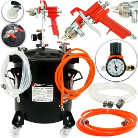 Sistem pneumatic de vopsire cu rezervor sub presiune 20L și pistol de pulverizare, VERKE PREMIUM LINE, model V81341