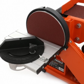 Șlefuitor de banc cu bandă și disc KraftDele KD1730, 600W, masă reglabilă, pentru prelucrare precisă a lemnului - Img 4
