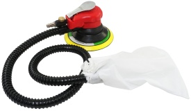 Șlefuitor orbital pneumatic 150 mm, cursă 2,5 mm, reglaj turație, pentru metal și lemn, MaxRom V81403 - Img 3