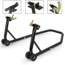 Stand moto față și spate Mar-Pol COMBO M80170, suport service cu 3 adaptoare pentru întreținere și ridicare motocicletă