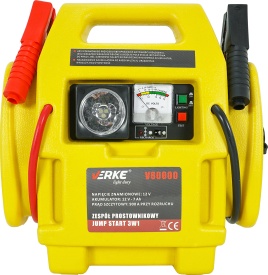 Starter auto multifuncțional 4 în 1 MaxRom 12V cu compresor, lampă și priză 12V, 900A vârf, acumulator 7Ah - Img 3