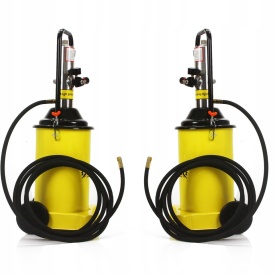Stație pneumatică de gresare Mar-Pol 12L, pompă de gresare cu furtun 5 m și pistol rotativ pentru utilaje și echipamente cu niplu M78059 - Img 2